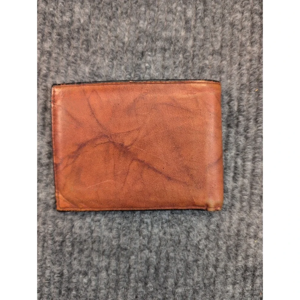 Buxton Genuine Top Grain Leather Bifold Wallet Brown